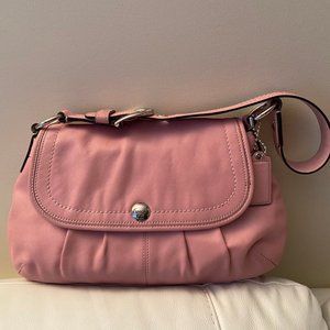 Coach leather shoulder bag Pink